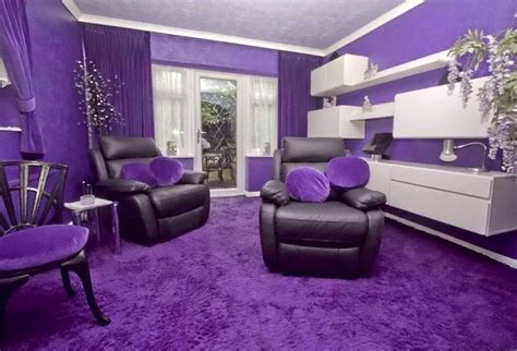 purple house interior